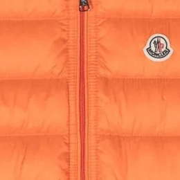 ◆키즈◆23SS 키즈 GUI 로고 패치 패딩 조끼 오렌지 1A001 00 53334 310
