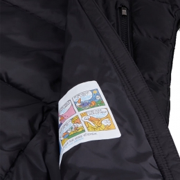 ◆키즈◆25SS 키즈 ABELLE 로고 패치 후드 패딩 다운 자켓 블랙 1C000 18 5968E 999