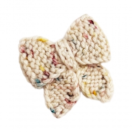 ◆키즈◆키즈 퍼프 리본 세트 헤어핀 아이보리 K1039W25 907