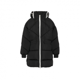 ◆키즈◆여성 후드 지퍼 소프트 나일론 푸퍼 자켓 블랙 F5MSJGPF005 110