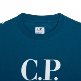 ◆키즈◆키즈 로고 프린트 저지 반팔 티셔츠 블루 16CKTS047B 00LAA17 848