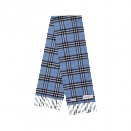 키즈 빈티지 체크 캐시미어 머플러 코너플라워블루 8117710