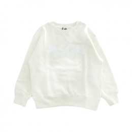 ◆키즈◆25FW 여성 화이트 로고 프린트 맨투맨 아이보리 F5MSJUSW016 013