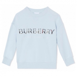 ◆키즈◆22SS 여성 로고 자수 맨투맨 스카이블루 8047903