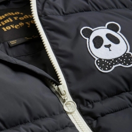 ◆키즈◆22W 키즈 팬더 로고 후드퍼 패딩 자켓 블랙 22710151 99
