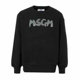 ◆키즈◆25FW 키즈 로고 프린트 맨투맨 블랙 F5MSJUSW016 110