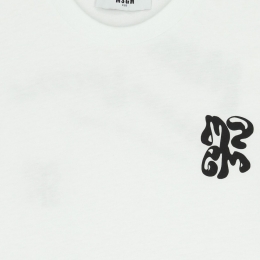 키즈 그래픽 로고 반팔 티셔츠 화이트 S6MSJBTH257 001