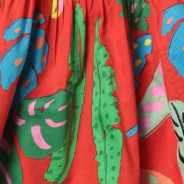 ◆키즈◆23SS 키즈 그래픽 프린팅 올 오버 스커트 레드 TS7A84 Z0889 412MC