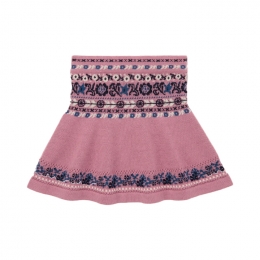 ◆키즈◆키즈 아일릿 리본 패턴 피오나 스커트 앤틱로즈 K2045W25 0D2