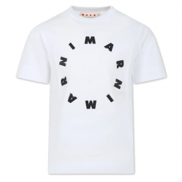 ◆키즈◆24SS 여성 라운드 로고 프린팅 티셔츠 화이트 M01069 M00L9 0M100