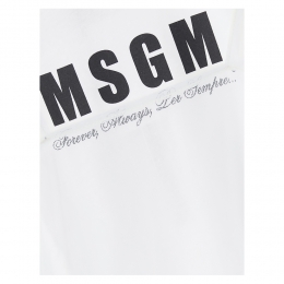 ◆키즈◆24SS 키즈 로고 코튼 원피스 화이트 S4MSJGDR125 001