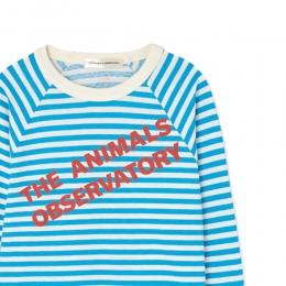 ◆키즈◆키즈 앤티터 롱슬리브 스트라이프 티셔츠 블루 S26010 309EV