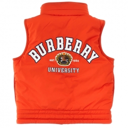 ◆키즈◆23FW 여성 백 로고 퀄팅 조끼 패딩 오렌지 8069343