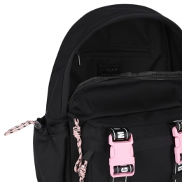 ◆키즈◆키즈 로고 스트랩 나일론 백팩 블랙/핑크 F5MSJUBP084 11083