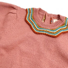 ◆키즈◆키즈 셰브론 엘리자베스 풀오버 니트 로즈우드 K1134F25 641