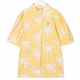 ◆키즈◆22SS 키즈 플로럴 패턴 카라 원피스 옐로우 S22056 247AT