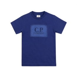 ◆키즈◆키즈 로고 라벨 프린팅 반팔 티셔츠 퍼플블루 20CKTS013B 00LAA17 878