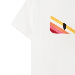 ◆키즈◆23SS 여성 백 버그 원피스 화이트/핑크 JFB381 AEY5 F0TU9