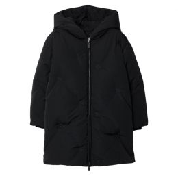 ◆키즈◆24FW 여성 로고 자수 패딩 자켓 블랙 8089409