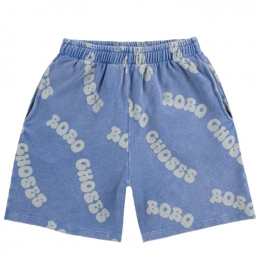 ◆키즈◆25SS 키즈 로고 웨이비 버뮤다 숏팬츠 블루 B125AC055 421