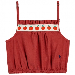 ◆키즈◆24SS 키즈 디테일 토마토 우븐 탑 레드 124AC156 600