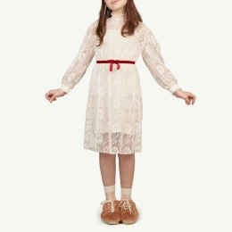 ◆키즈◆21FW 키즈 플로럴 레이스 돌핀 드레스 아이보리 F21062 036CE