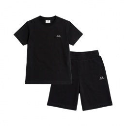 ◆키즈◆키즈 로고 프린트 하프 저지 셋업 블랙 20CKTA009B 00LAA17 999