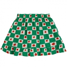 ◆키즈◆24SS 키즈 토마토 프린팅 올 오버 스커트 그린 124AC088 110