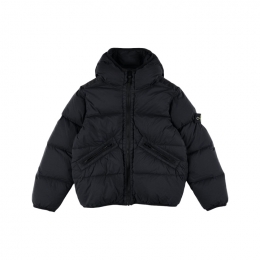 ◆키즈◆키즈 와펜 패치 사선포켓 후드 패딩 자켓 블랙 K2S16 4100017 S0028 V0029