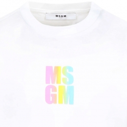 ◆키즈◆키즈 그라데이션 로고 프린팅 티셔츠 화이트 S5MSJGTH218 001