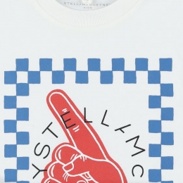 ◆키즈◆25SS 키즈 핸드 로고 티셔츠 화이트 TW8R71 Z0434 100