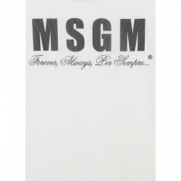 ◆키즈◆24SS 키즈 로고 코튼 원피스 화이트/라임 S4MSJGDR125 00136