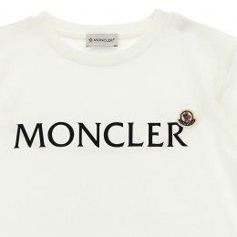 ◆키즈◆여성 로고 패치 로고 프린트 반팔 티셔츠 화이트 8C000 10 89AFV 034