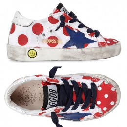 ◆키즈◆키즈 토들러 슈퍼스타 로우탑 레드닷 G28KS001 T8