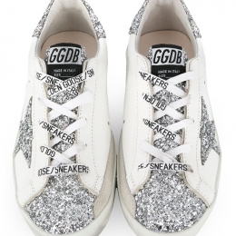 ◆키즈◆21SS 키즈 슈퍼스타 스니커즈 화이트/실버글리터탭 GYF00102 F000144 80185