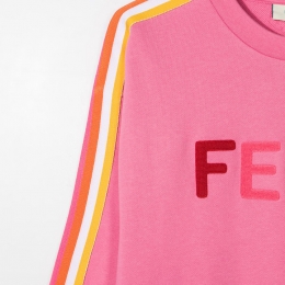 ◆키즈◆21SS 키즈 사이드 스트라이프 맨투맨 핑크 JUH029 5V0 F1DER