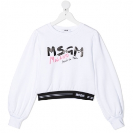 ◆키즈◆21SS 키즈 로고 프린트 크루넥 맨투맨 화이트 MS026944 001