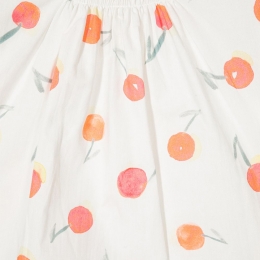 ◆키즈◆21SS 키즈 파스텔 체리 러플 블라우스 화이트 S01GBLWO0403 651A