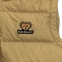 ◆키즈◆25FW 여성 베어로고 퀄티드 다운 베스트 베이지 8109441