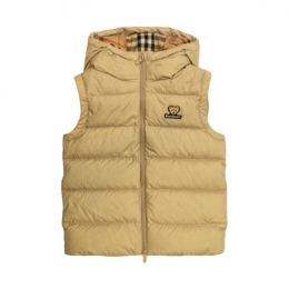 ◆키즈◆25FW 여성 베어로고 퀄티드 다운 베스트 베이지 8109441