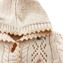 ◆키즈◆키즈 토니레인 후드 가디건 크림 25F_C0191 CREAM