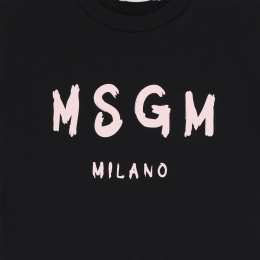 ◆키즈◆키즈 저지 티셔츠 블랙/핑크 S6MSJUTH001 11088