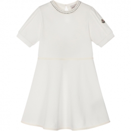 ◆키즈◆25SS 키즈 로고 패치 원피스 화이트 8I000 08 89ALK 034