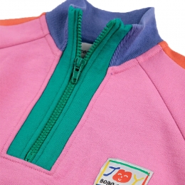 ◆키즈◆ 25SS 스마일링 컬러블록 로고 패치 집업 맨투맨 멀티 B125AC047 561