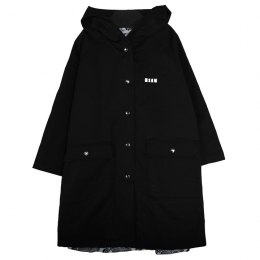 ◆키즈◆24SS 키즈 로고 자수 후드 야상 자켓 블랙 S4MSJGJK085 110