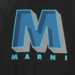 ◆키즈◆22FW 키즈 빅 로고 프린팅 맨투맨 블랙 M00544 M00NF 0M900