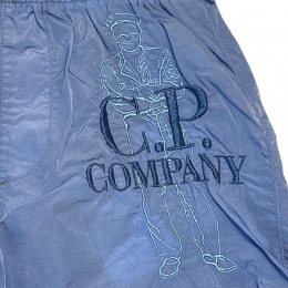 ◆키즈◆25SS 키즈 로고 자수 스윔팬츠 블루 18CKBW079B 00L3C00 857