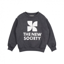 ◆키즈◆키즈 로고 맨투맨 그레이 TNS S GALACTIC GR.MEL