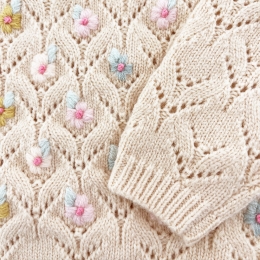 ◆키즈◆키즈 쟈델리 플로럴 니트 크림 25F_J0134 CREAM