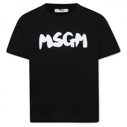 ◆키즈◆25SS 키즈 로고 프린트 티셔츠 블랙 S5MSJUTH065 110